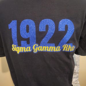 1922 Sigma Gamma Rho Pretty Glitter Shirt
