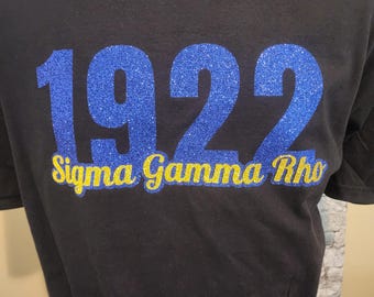 1922 Sigma Gamma Rho Pretty Glitter Shirt