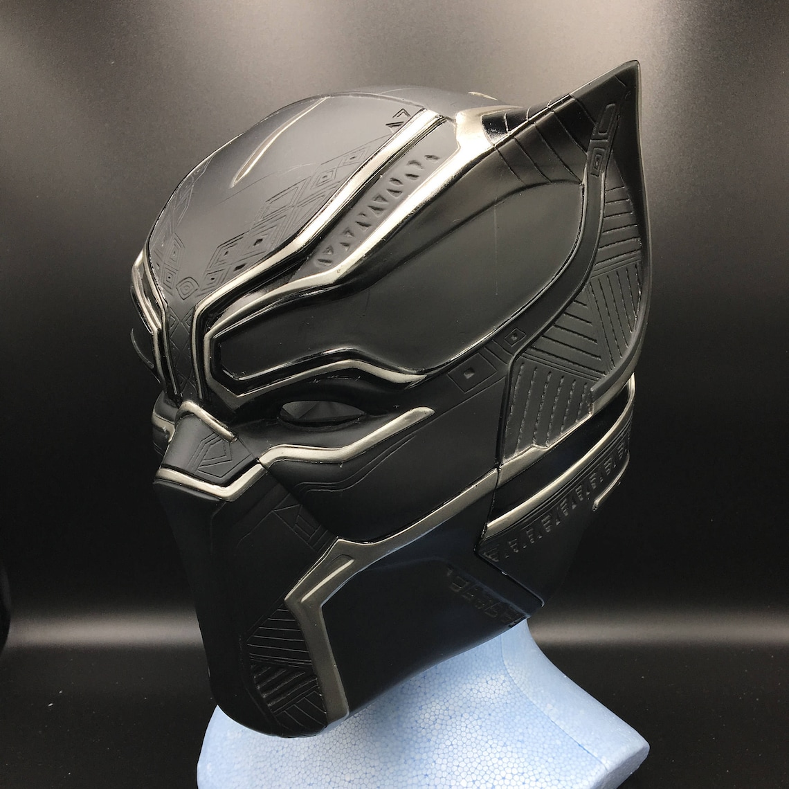 Black Panther Helmet Life-size Scale Fully Pattern Detail - Etsy