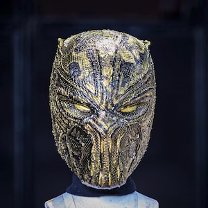 1 Off ! Custom Killmonger helmet with texture and paint bio nano transform technology Idea. Limited made 1 off. For display and collectables