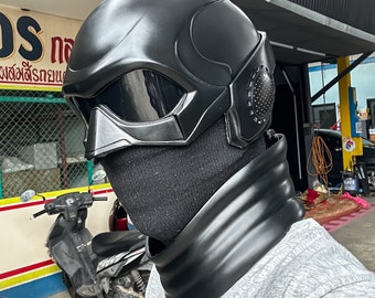 black noir motorcycle helmet Nikko Industries Fully paint reference from The boys series Black Noir Helmet from The