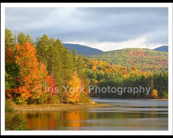Cooper Lake in the Fall in Woodstock New York