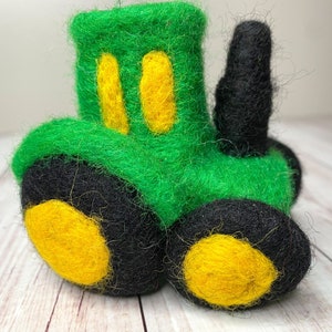 Tractor toy, felt tractor, toy props, photo props, felt toy, tractor decor, tractor party, farm party, barnyard decor, farmyard, country