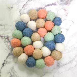 Felt ball garland, felt ball bunting, felt ball decor, pom pom garland, nursery garland, nursery decor, baby shower gift, kids room decor