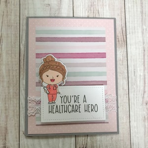 Nurse card, nurse appreciation card, nurse thank you card, thank you card, healthcare card, nurse gift, nurses are heroes, doctor thank you