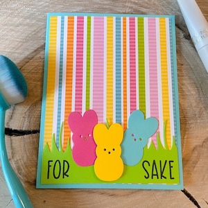 Peep karte, für peep es sake, Peep Grußkarte, Ostergrußkarte, Osterkarte, Ostern Peeps, Ostern Bonbons, Peep Sake, Pun Karte, lustig