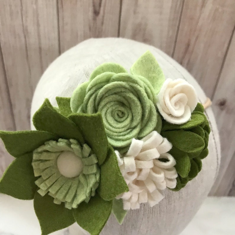 Felt flower crown felt flower crown for girls baby girl Etsy