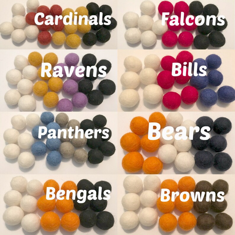 Football Decor Felt Ball Garland Felt Ball Decor Football Etsy