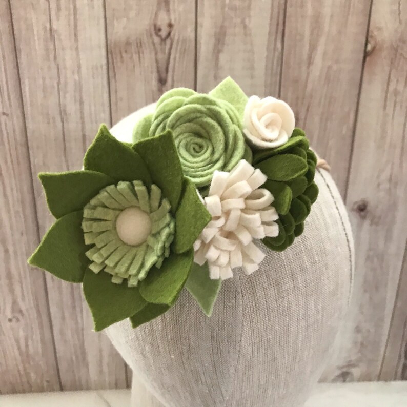 Felt flower crown felt flower crown for girls baby girl Etsy