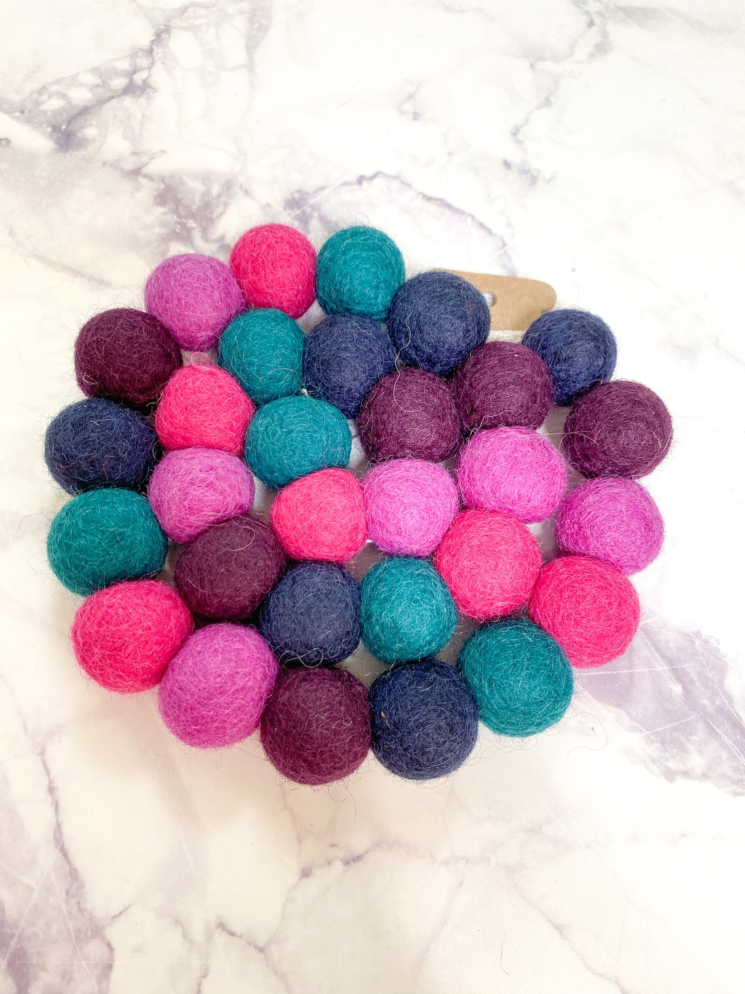 Felt Ball Garland, Felt Ball Bunting, Felt Garland, Felt Ball Decor, Pom Pom Garland, Nursery