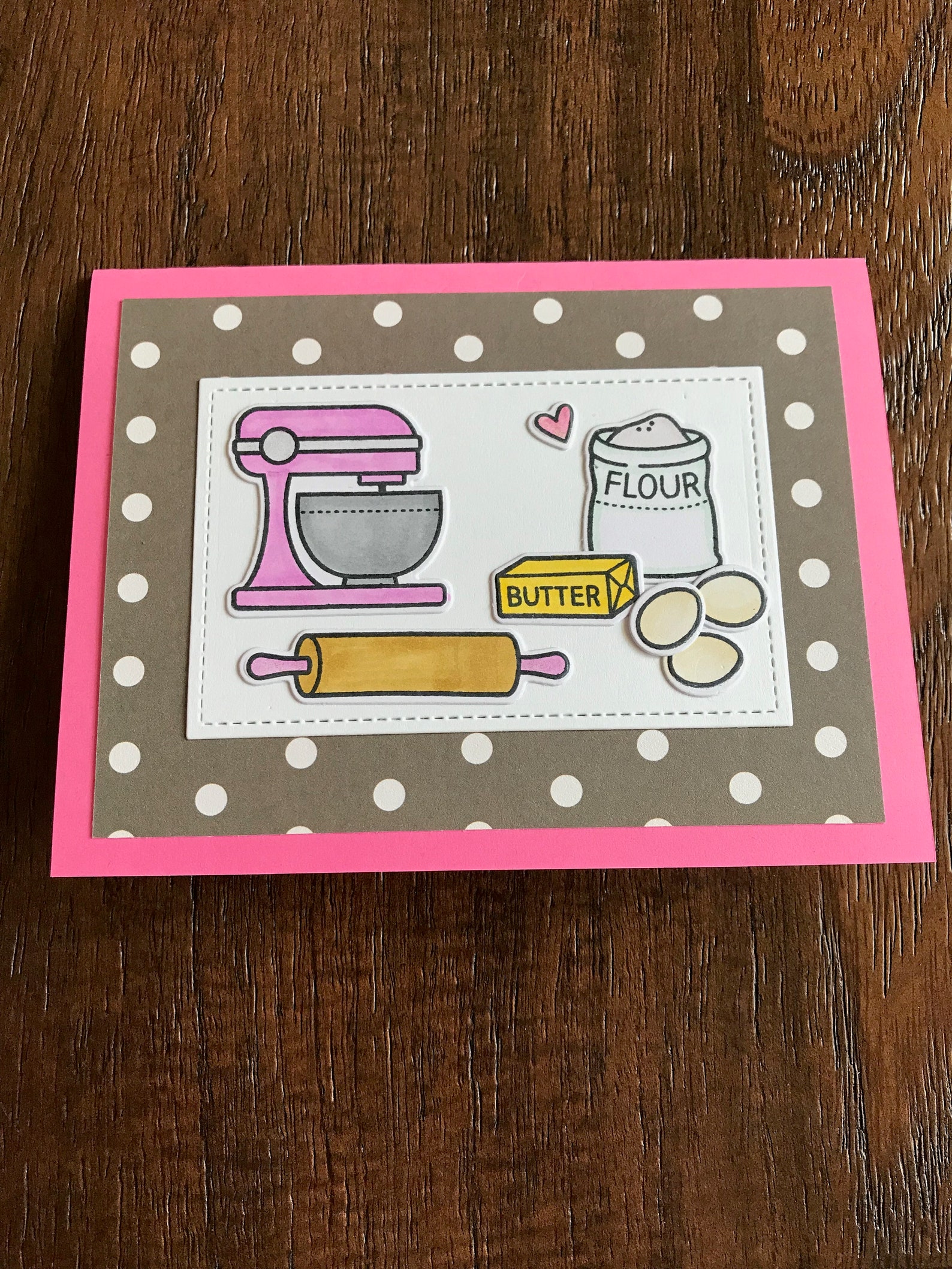 Baking Card, Birthday Card, Baker Card, Card for Baker, Gift for Baker, Baking Lover Gift