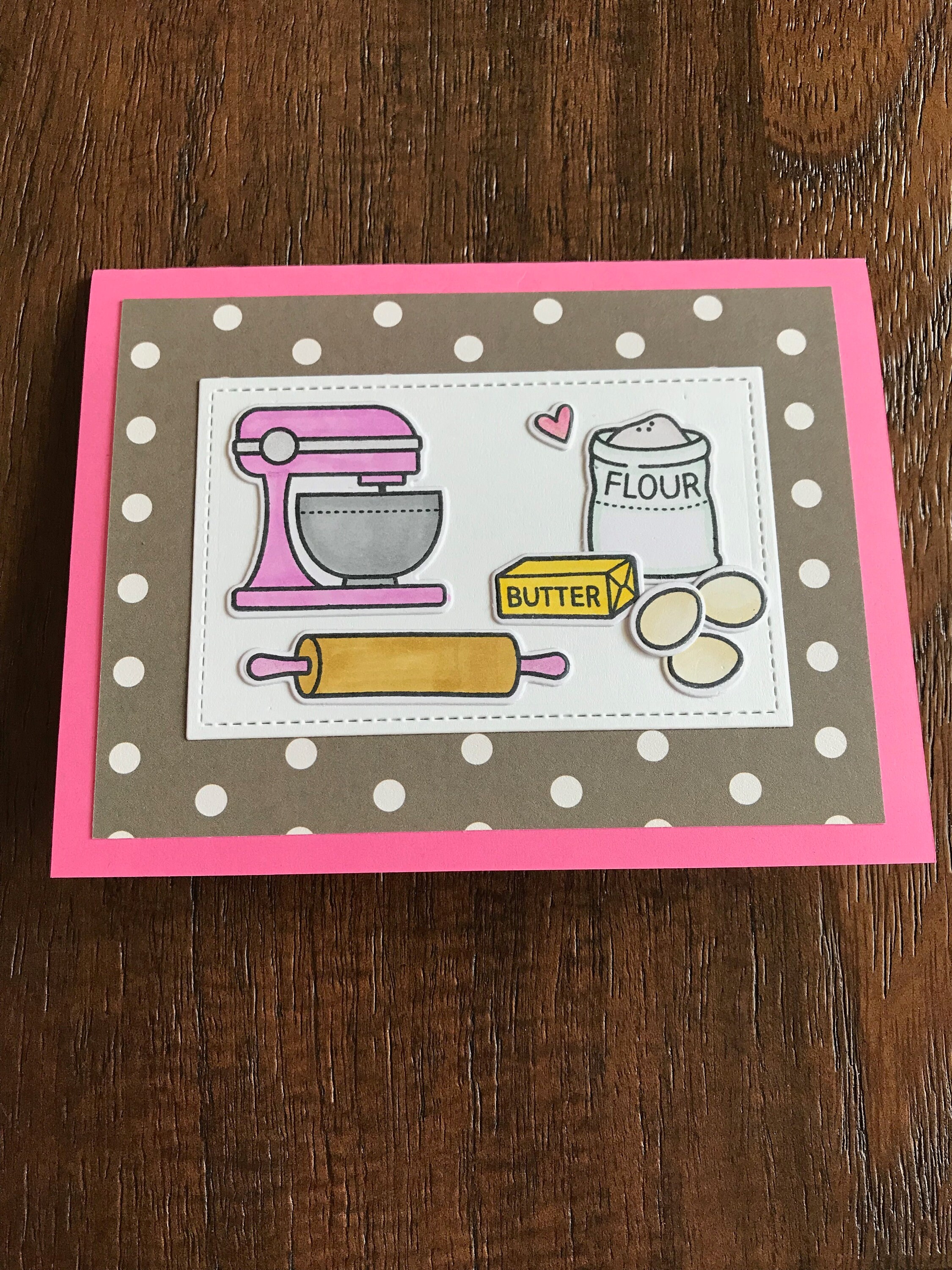 Baking Card Birthday Card Baker Card Card for Baker Gift Etsy