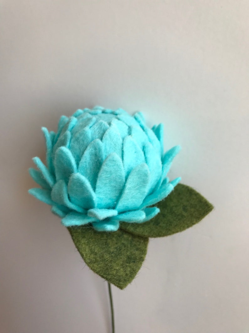 Felt flower felt flower stem felt flower bouquet build your Etsy