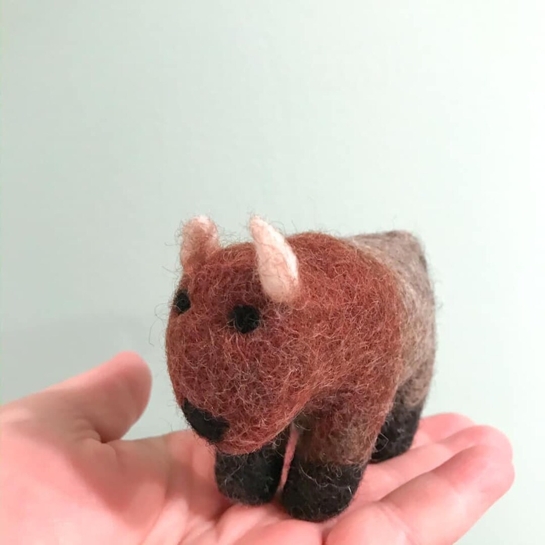 Buffalo, Buffalo Decor, Buffalo Party Favor, Bison Shelf Sitter, Felt ...