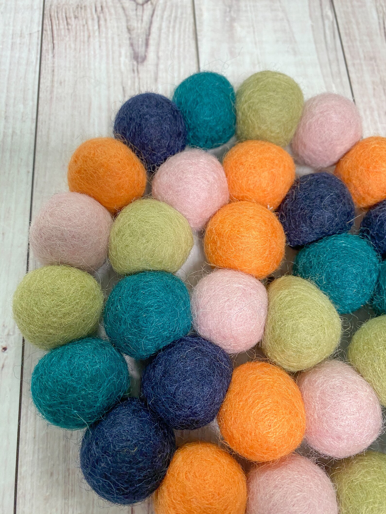 Felt Garland Felt Ball Garland Felt Bunting Pom Pom Etsy
