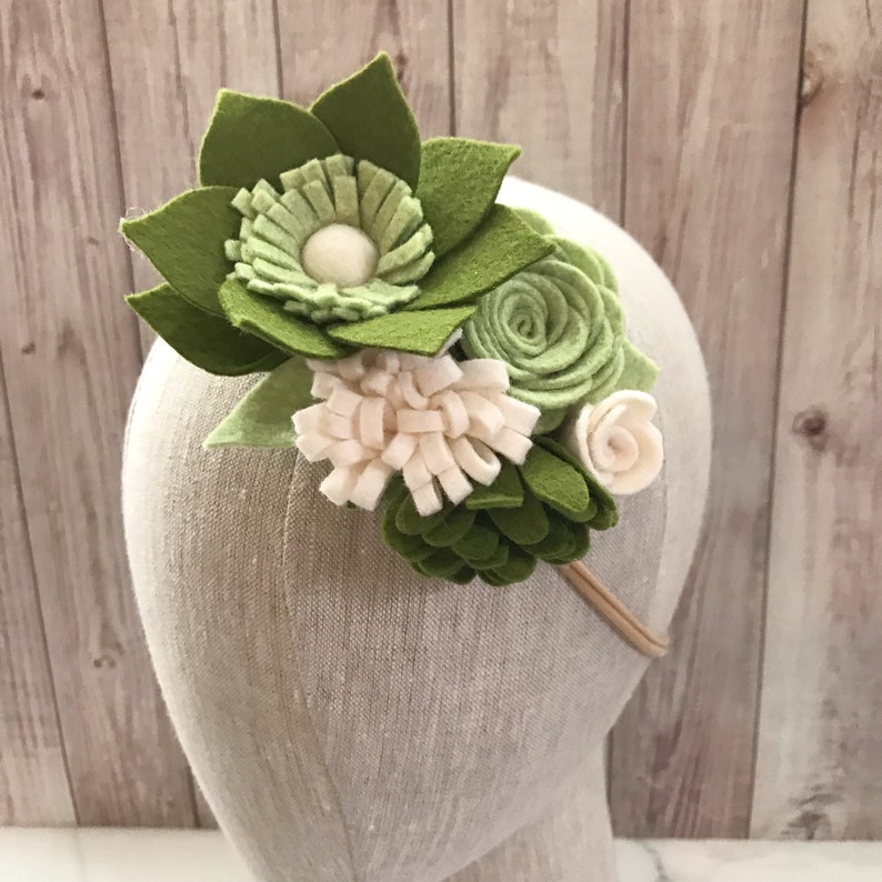 Felt flower crown felt flower crown for girls baby girl Etsy