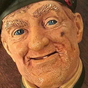 BOSSONS &quot;JOCK&quot; Character masks/heads Vintage Chalkware  from &quot;The &quot;Imagical World of Bossons&quot;