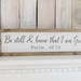 Be Still and Know That I am God, Be Still Sign, Bible Verse Wall Art, Christian Bible Verse, Religious Decor, Scripture Verse