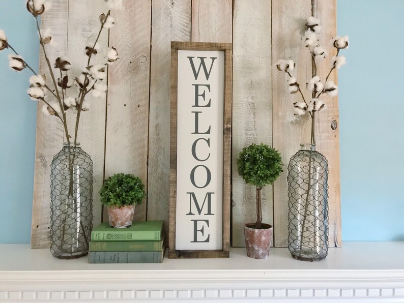 Sign Entryway Decor Entry Sign Rustic Etsy