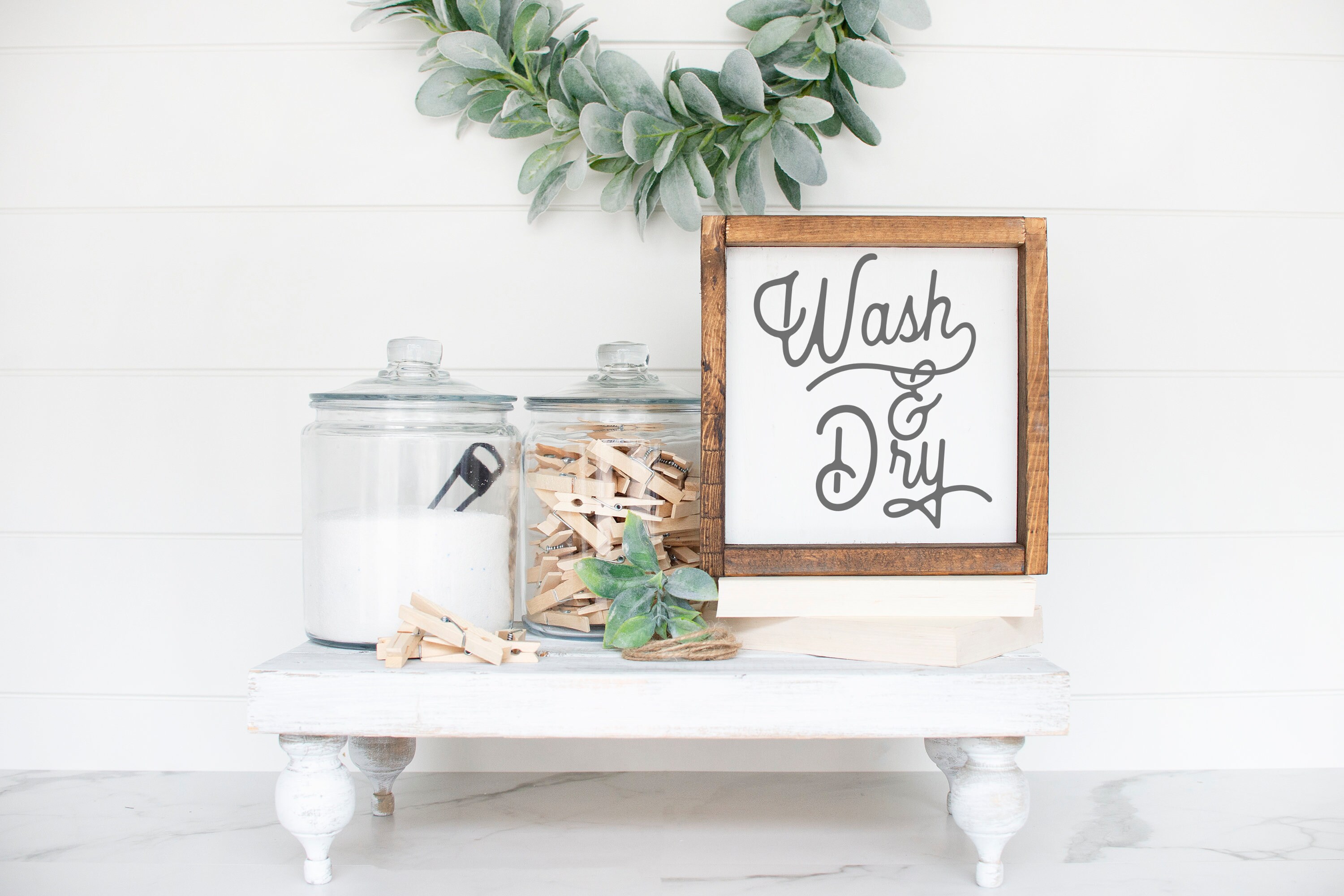 Casa de lavandería lavandería pared decoración madera signo | Etsy