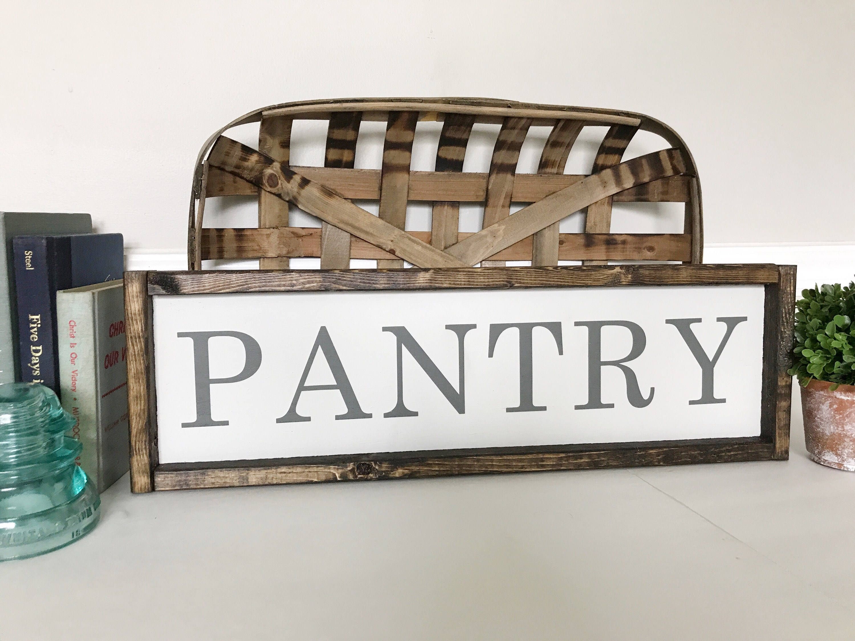 Pantry Sign Kitchen Wall Decor Gift for Mom Farmhouse Etsy