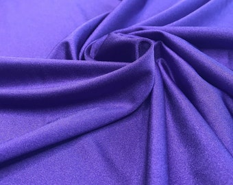 5 X Meter Purple//gold Wet Look Shimmer Satin Fabric Dress Evening 58” Wide