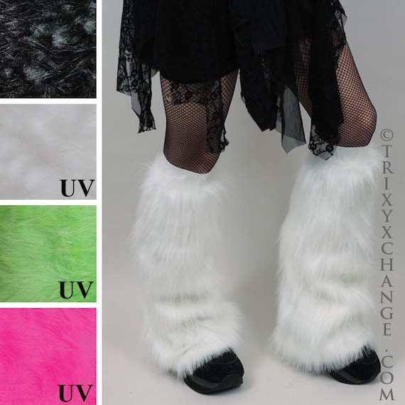 Womens Bunny Costume Polar Bear Outfit Sexy Furries Animal White Fur Boot  Covers Black Fuzzy Leggings Pink Fur Leg Warmers TRIXY XCHANGE -   Denmark