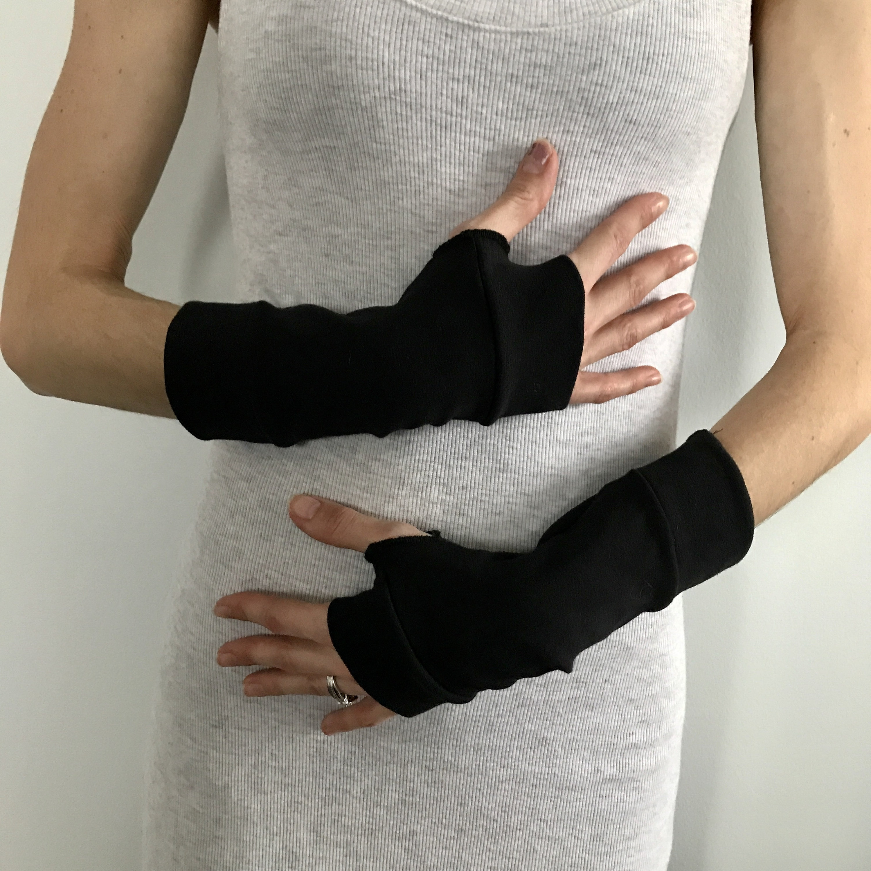 TRIXY XCHANGE Black Arm Sleeves Cosplay Arm Socks Gothic Etsy UK