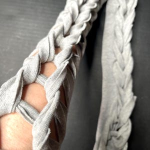 Alien Cosplay Costume White Reptile Gloves Post Apocalyptic Clothing Apocalypse Clothes Corset Arm Warmers Lace Up Cut Out - TRIXY XCHANGE image 16