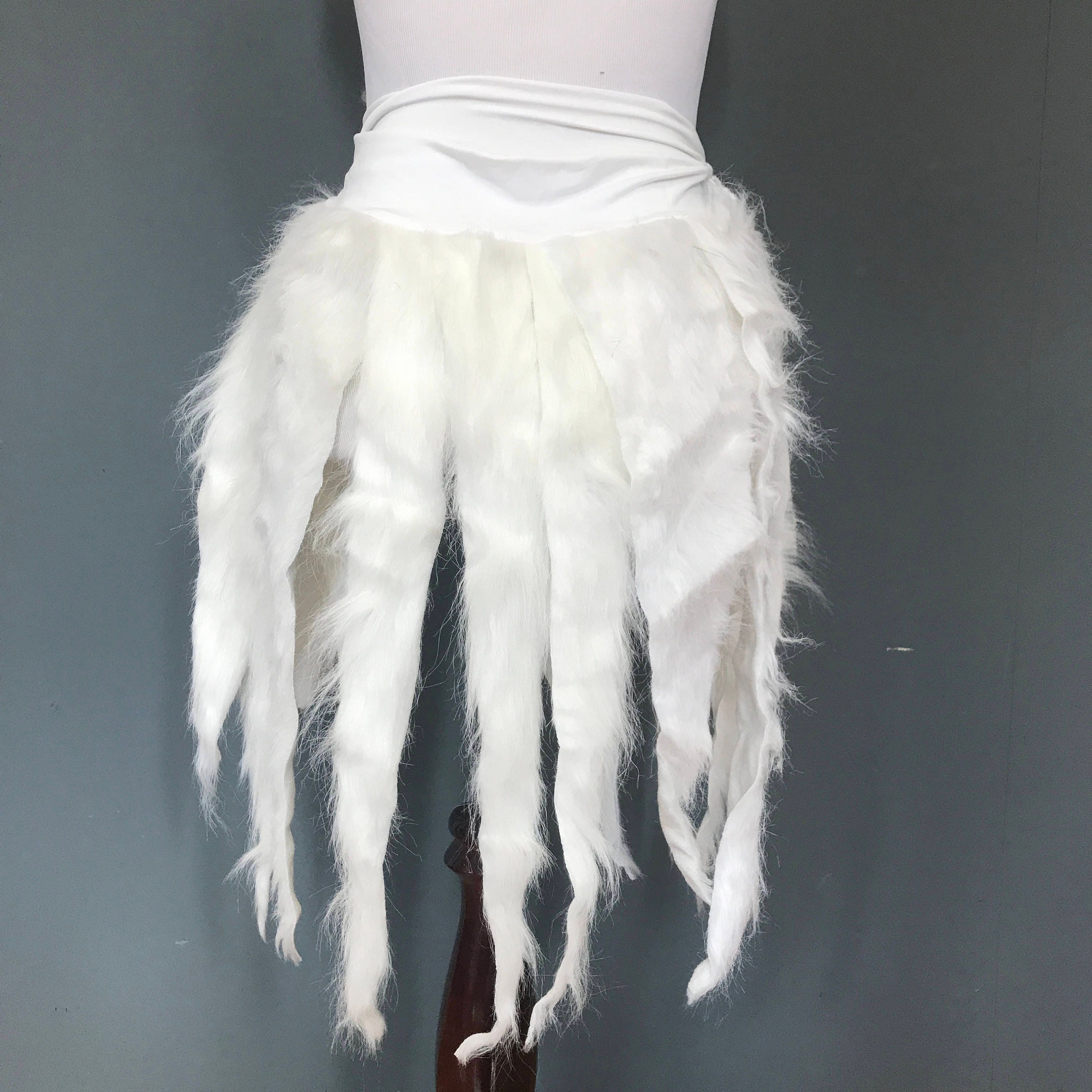 White Fur Skirt Womens Animal Christmas Costume White Fringe Skirt Polar  Bear Costume White Cat Outfit Furries Clothing TRIXY XCHANGE -  Norway