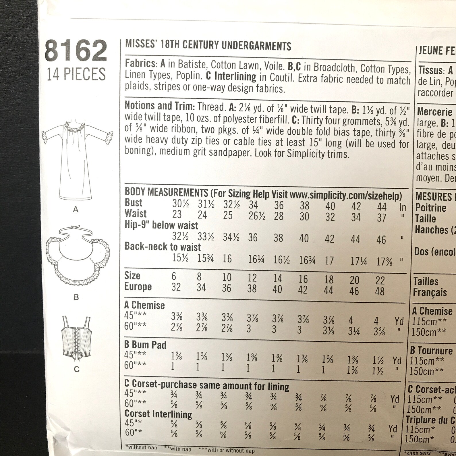 TRIXY XCHANGE Simplicity Costume Sewing Pattern 8162 Misses Etsy