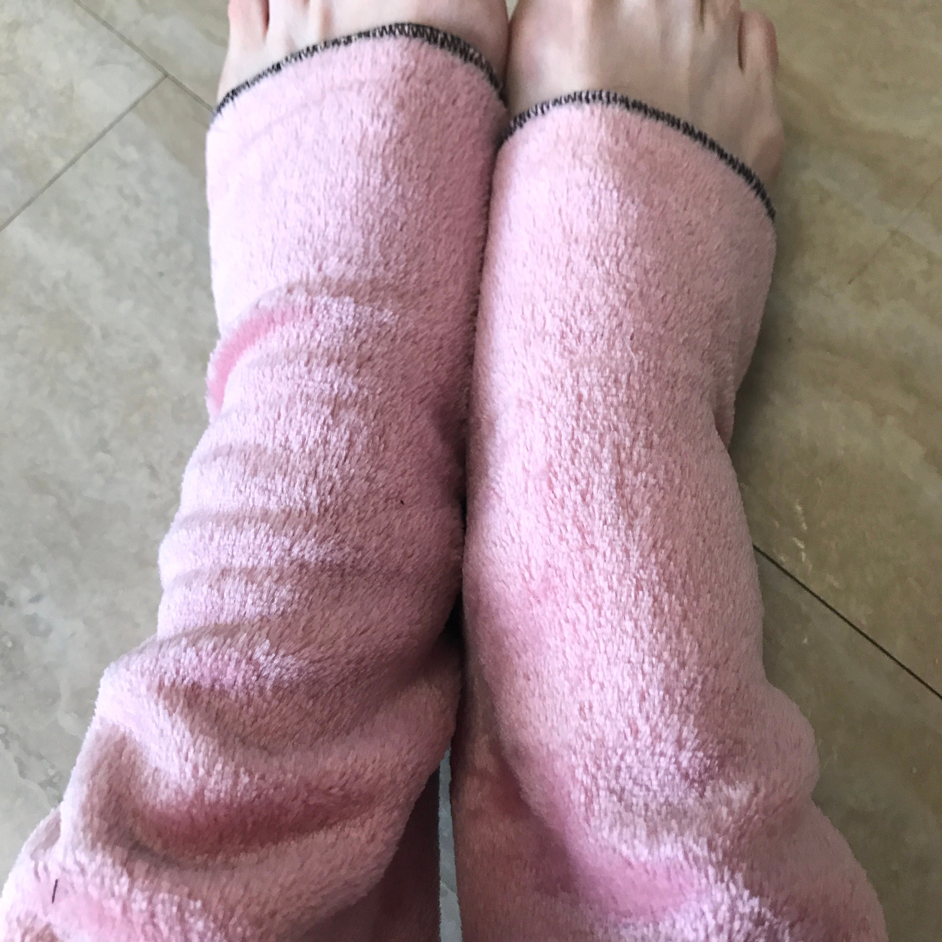 Chaussettes Pelucheuses Au-dessus Du Genou Pour Femme - En Polaire Douce, Taille S Ou L, Parfaites Pour L'hiver à La Maison - 3