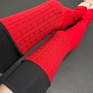Merino Wool Stockings, Womens 100% Wool Thigh High Leg Warmers, Made to  Order, Made in the USA 