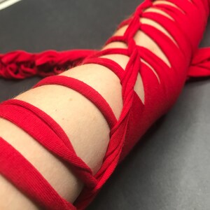 Alien Cosplay Costume White Reptile Gloves Post Apocalyptic Clothing Apocalypse Clothes Corset Arm Warmers Lace Up Cut Out - TRIXY XCHANGE image 11