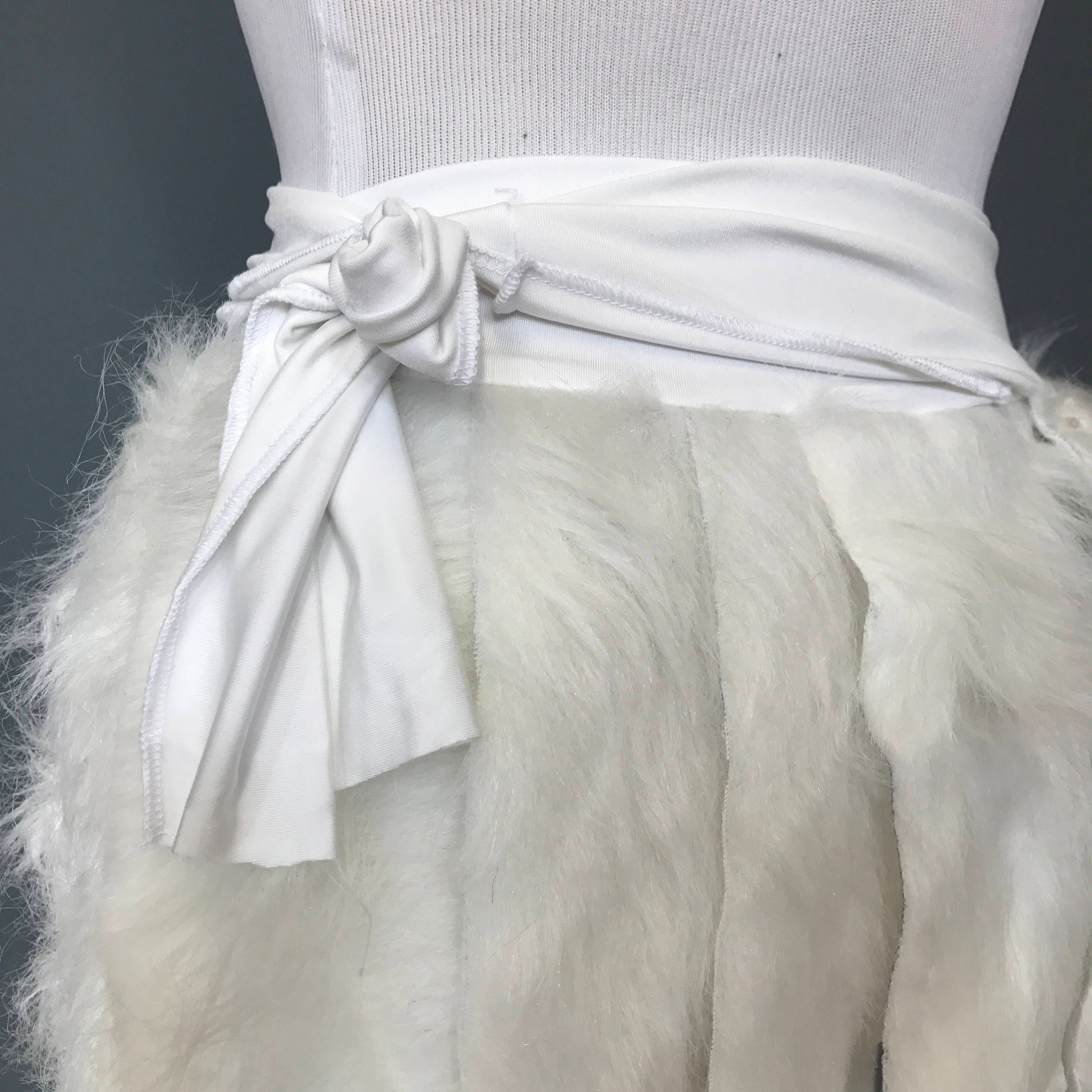 スカート kishidamiki fur skirt white kishidamiki fur skirt white - メルカリ