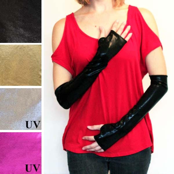 TRIXY XCHANGE Black Costume Gloves Cosplay Gloves Black Arm Etsy