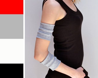Upper Arm Sweatband PICC Line Covers Mens Arm Cuffs Running Sweatbands Running Wristbands Gray Cotton Arm Bands Cotton Covers TRIXY XCHANGE