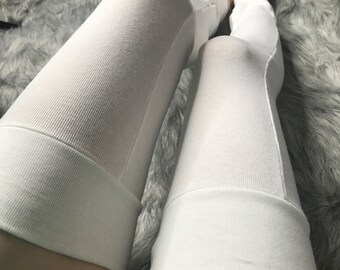 MxyVrix Jambières D'Hiver Pour Femme - Chaussettes Hautes Sans Pieds Chaudes Et Confortables, Chauffe-Chevilles Élégantes