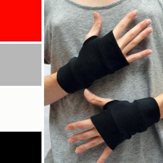 Short Black Gloves Wrist Length Black Gloves Black Cotton
