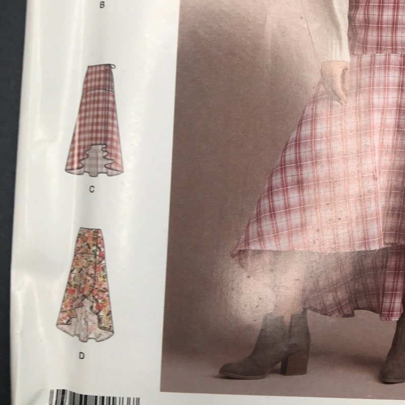 TRIXY XCHANGE Simplicity Sewing Pattern R10268 Size 16-24 Womens Ruffle Maxi Skirt Wrap Dress Large XL 2XL Plus Size High Low New Uncut
