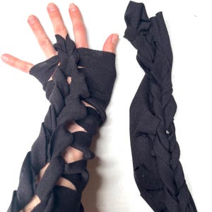 Alien Cosplay Costume White Reptile Gloves Post Apocalyptic Clothing Apocalypse Clothes Corset Arm Warmers Lace Up Cut Out - TRIXY XCHANGE image 8