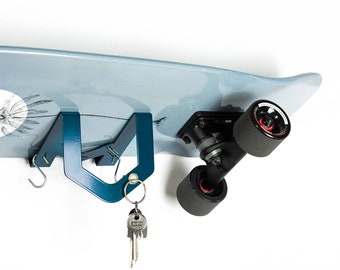 Petrol - Skateboard Longboard Wall Mount EAASY HOOK (4 different colors available in the shop)