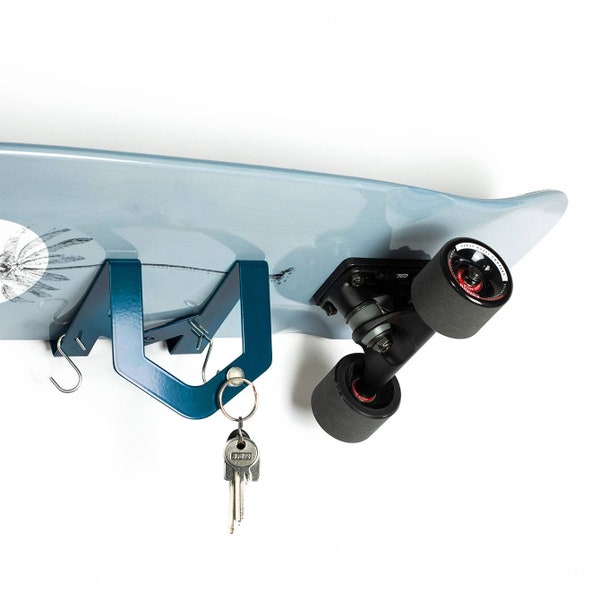 Petrol - Skateboard Longboard Wall Mount EAASY HOOK (4 different colors available in the shop)