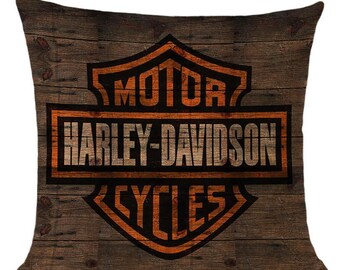 harley davidson throw pillows