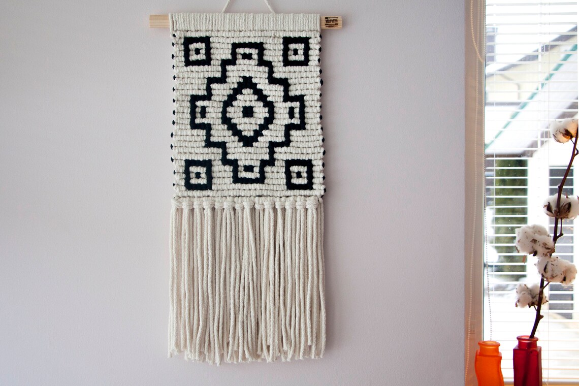 Macrame Wall Hanging Woven Wall Hanging Woven Wall Tapestry Etsy