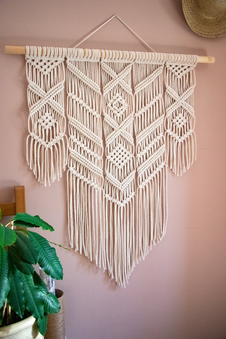 Macrame Wall Hanging Large Macrame Hanging Woven Wall Etsy