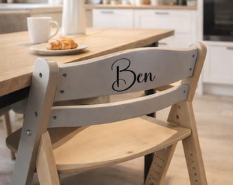 Personalisierter Aufkleber, Hochstuhl, Briefkasten, Sticker Namenssticker, Name, Beschriftung, Vinyl-Kleber, Namensaufkleber