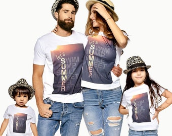 Matching Family Outfits, Matching Tees, Matching Family T-shirts, Dad Son Matching Shirts, Summer Outfit, Mommy And Me T-shirt, Vacation