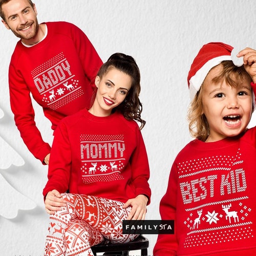 Family Christmas Sweaters Matching 