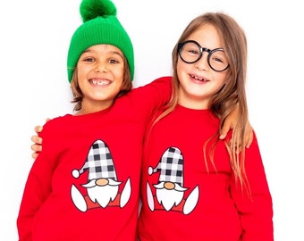 Christmas Family Sweaters, Matching Holiday Sweatshirts, Christmas Flannel, Ugly Christmas Sweater, Red Xmas Pullover, Santa Claus Jumper